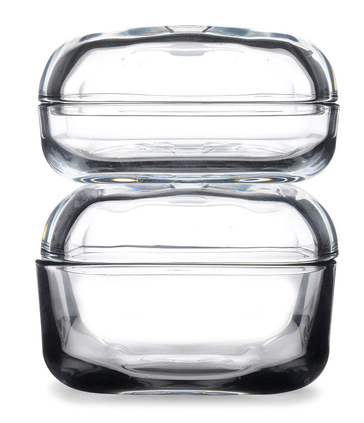 Paşabahçe Two Plus clear containers with lids