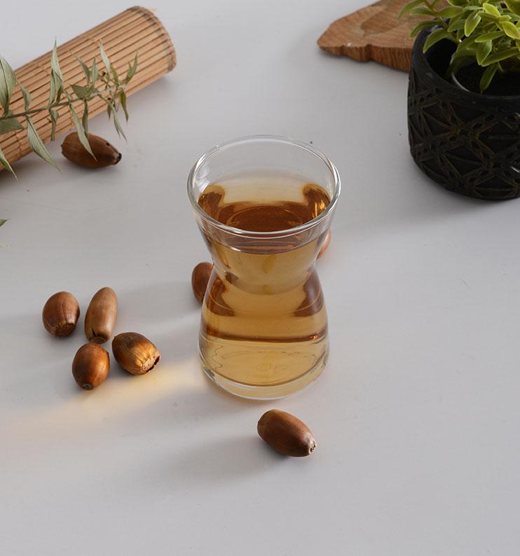 Paşabahçe Irmak tea glass viewed from above