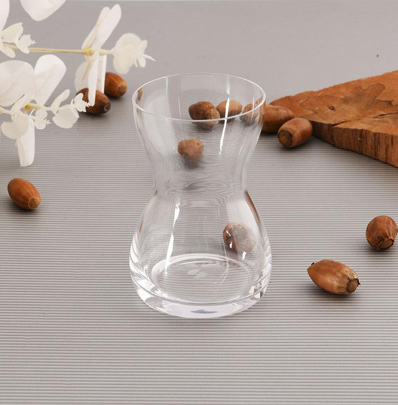 Paşabahçe Ruba empty clear waisted tea glass