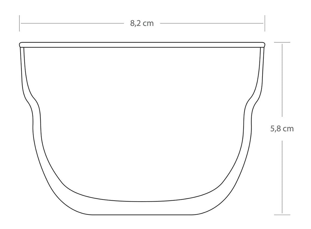Paşabahçe Motto bowl dimension diagram