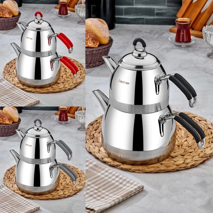 Cooker Premium Family Turkish Teapot Set