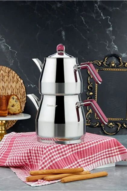 Cooker Everest Jumbo Turkish Teapot Set