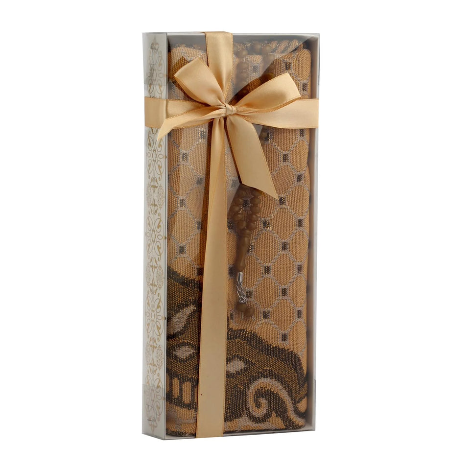Ensar Uskudar Prayer Mat & Tasbeeh Gift Set