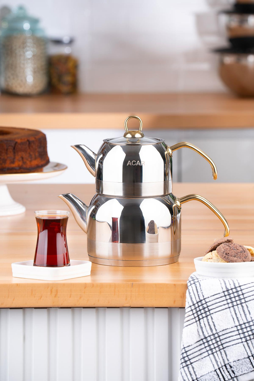 Acar Armin Turkish Teapot Set