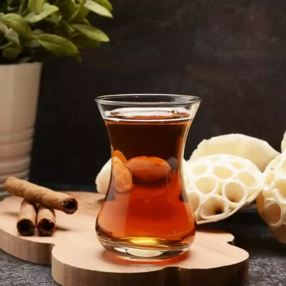 Paşabahçe İncebelli Turkish Tea Glasses - Set of 6