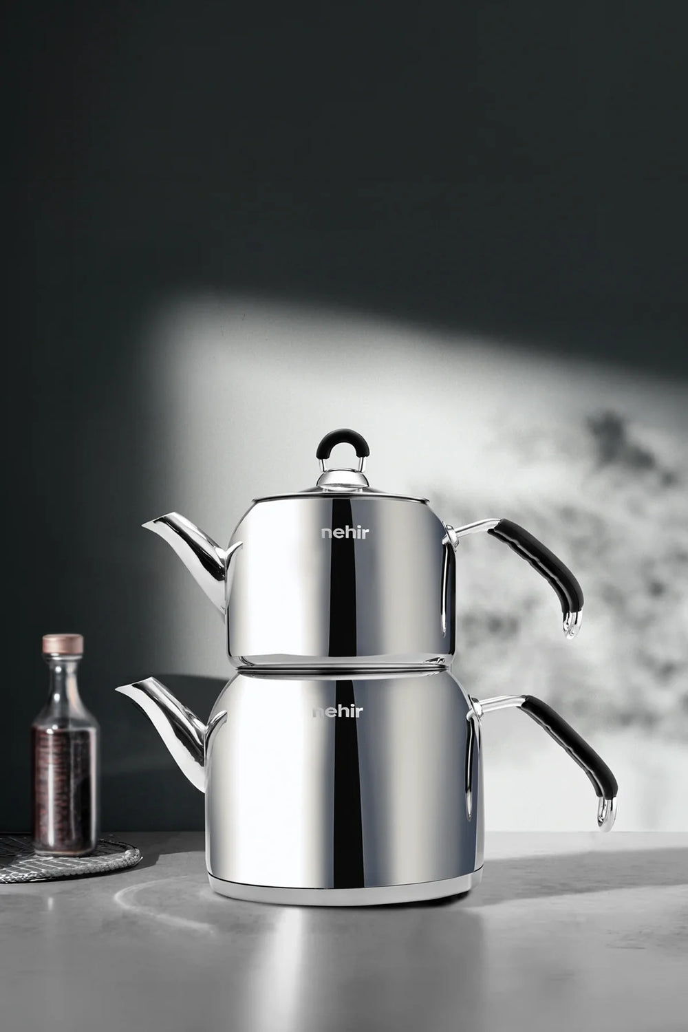 Nehir Modern Mini Turkish Teapot Set
