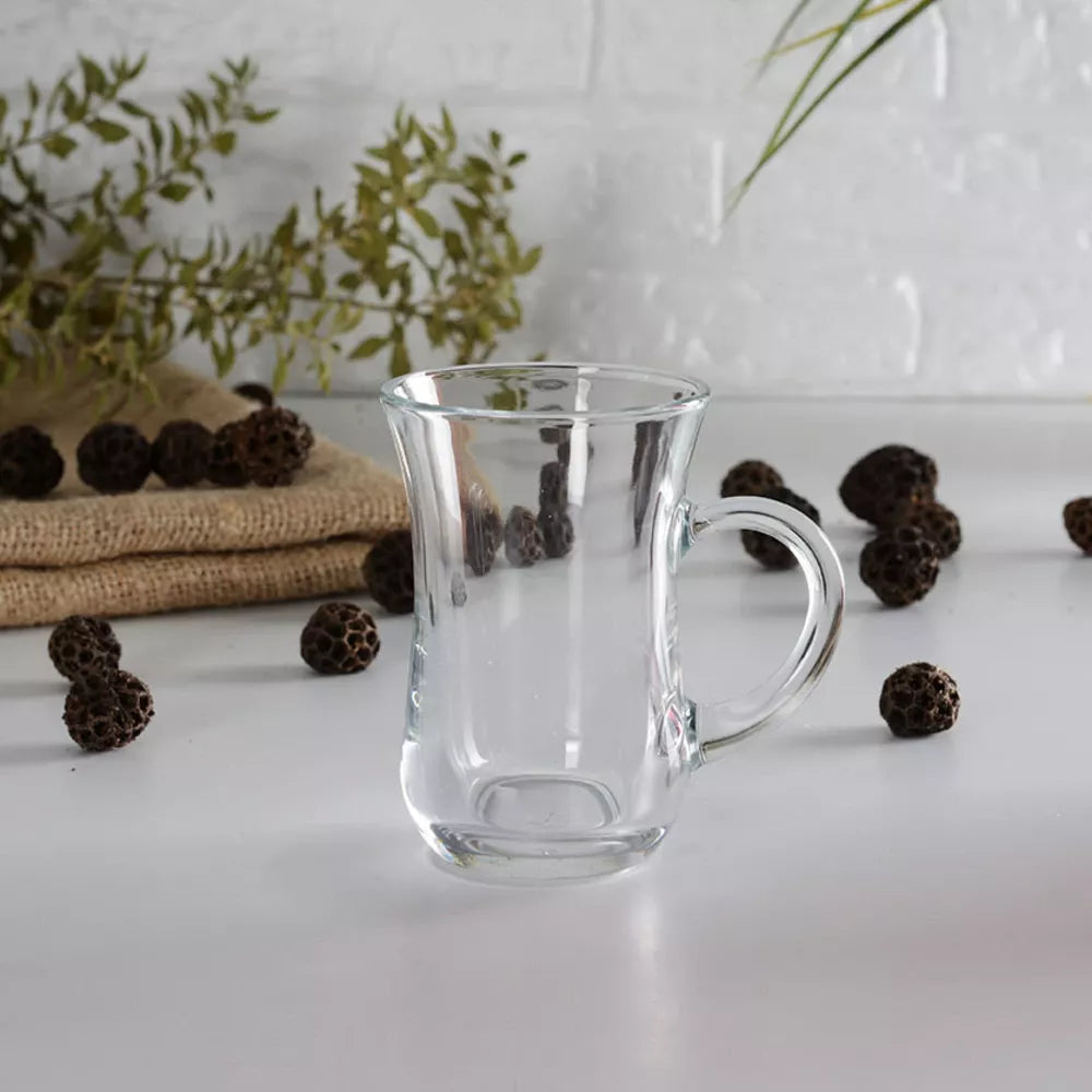 Paşabahçe Keyif Handled Tea Glasses - Set of 6