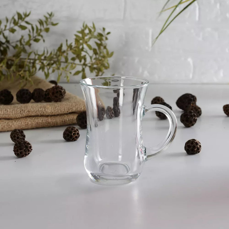 Paşabahçe Keyif Handled Tea Glasses - Set of 6