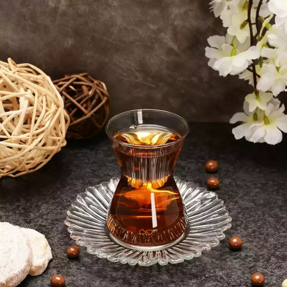 Paşabahçe Şelale Turkish Tea Set - 12 Pieces