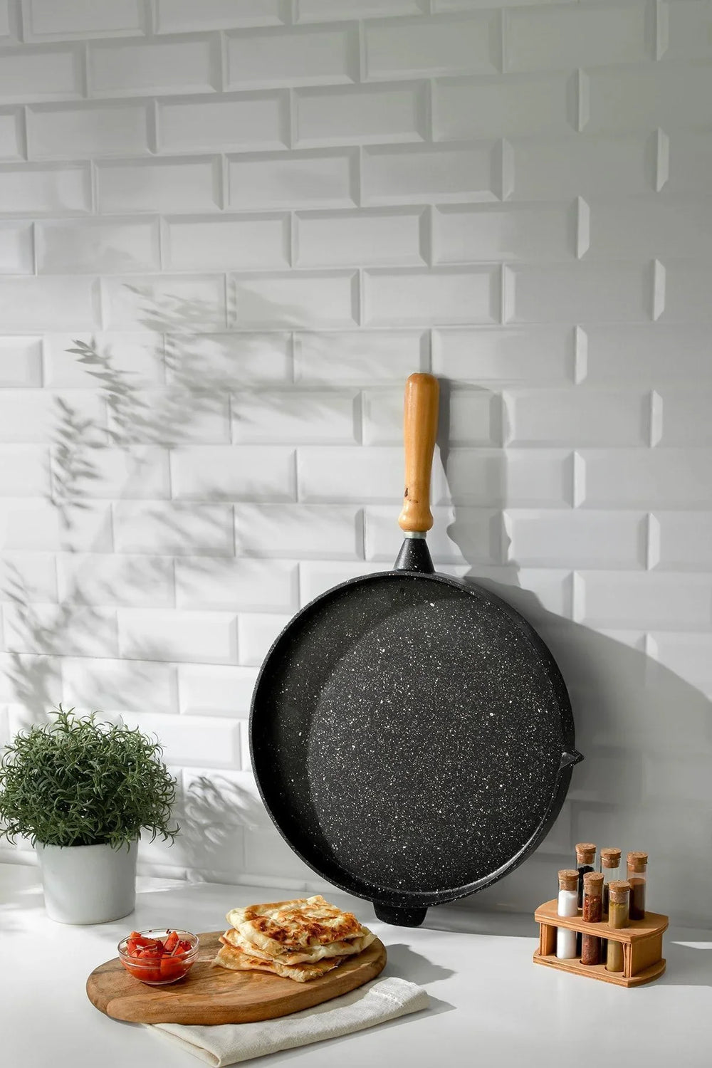 Nehir Cast Aluminium Gözleme Pan, 36 cm