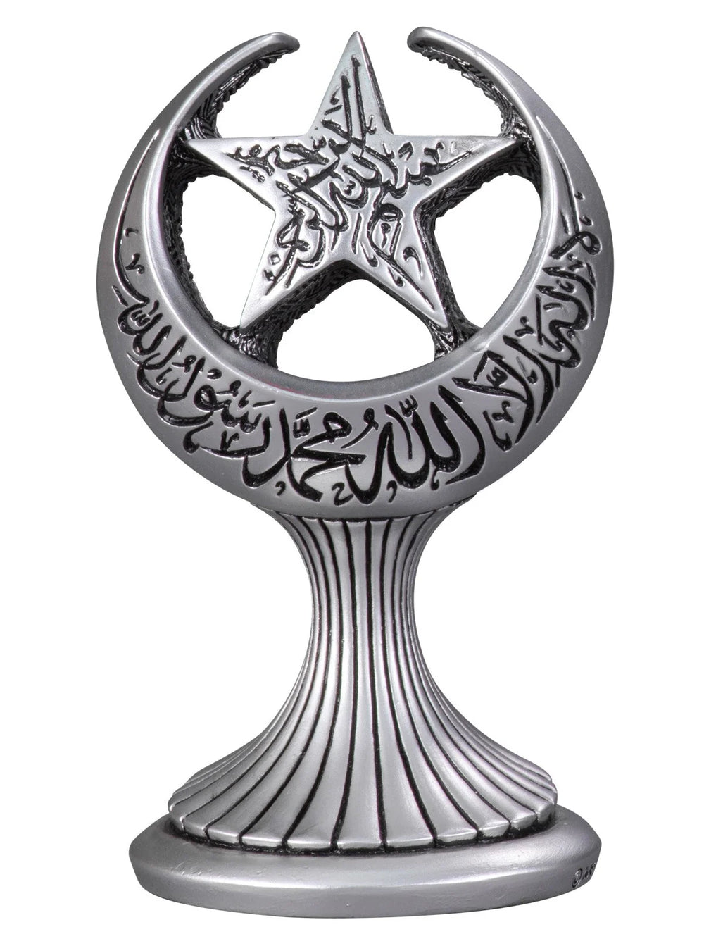 Silver-coloured Nakkaş crescent and star ornament