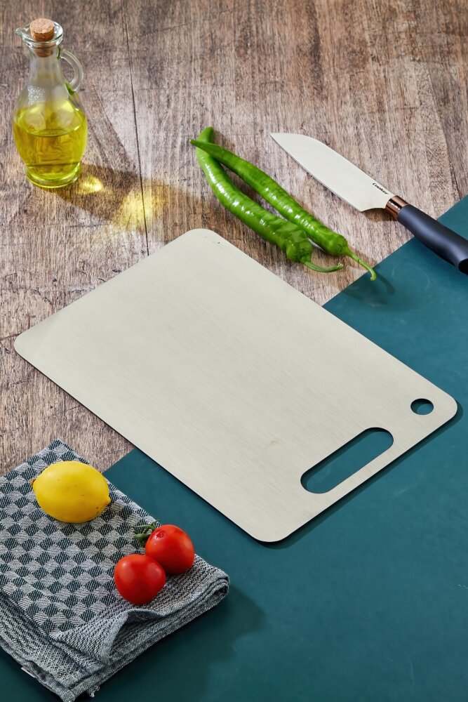 Cooker Stainless Steel Chopping Board, 34 × 24 cm