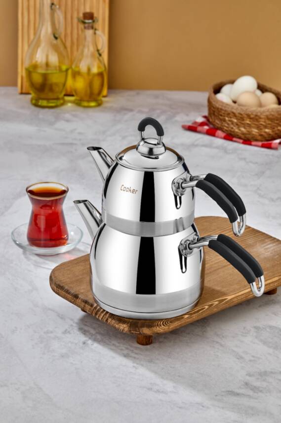 Cooker Premium Mini Turkish Teapot Set