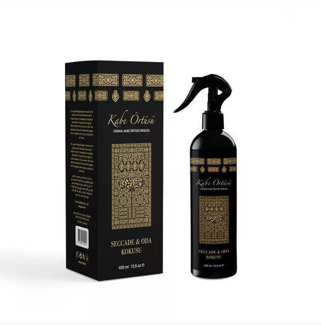 Kabe Örtüsü fragrance spray bottle with matching black packaging