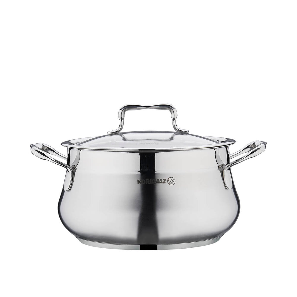 Korkmaz Estima Stainless Steel Cookware Set - 9 Pieces