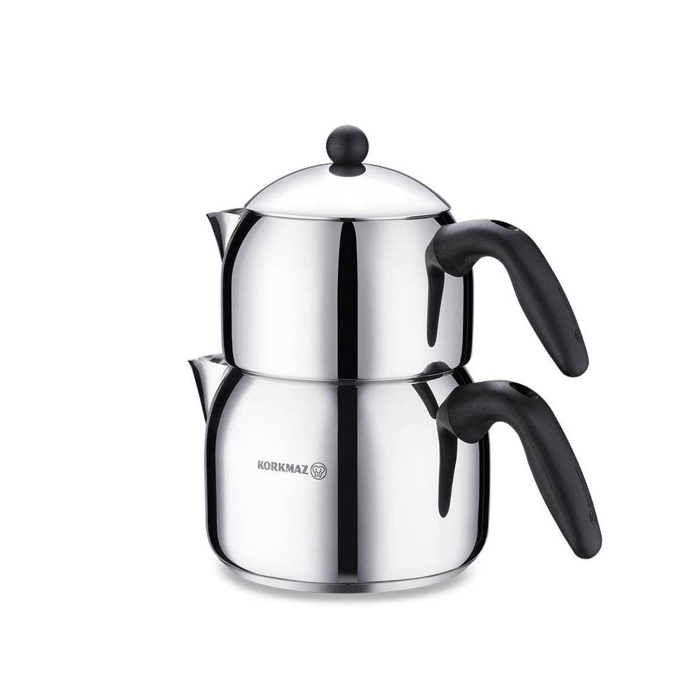 Korkmaz Orbit Maxi Turkish Teapot Set - 1.2 L + 2 L
