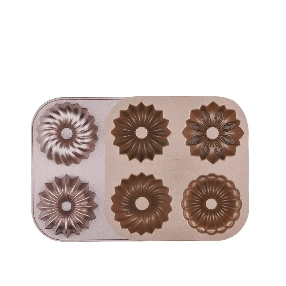 Korkmaz Pasty 4-Cup Mini Cake & Muffin Mould
