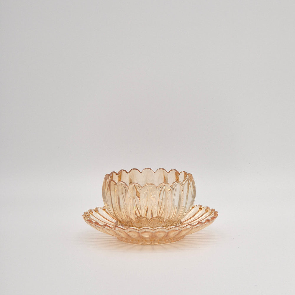 Lotus Bowl & Plate Set - 12 Pieces - Gold