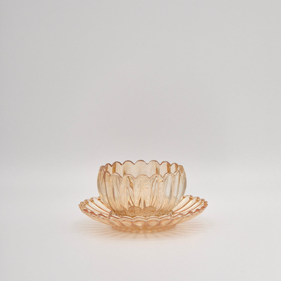 Lotus Bowl & Plate Set - 12 Pieces - Gold
