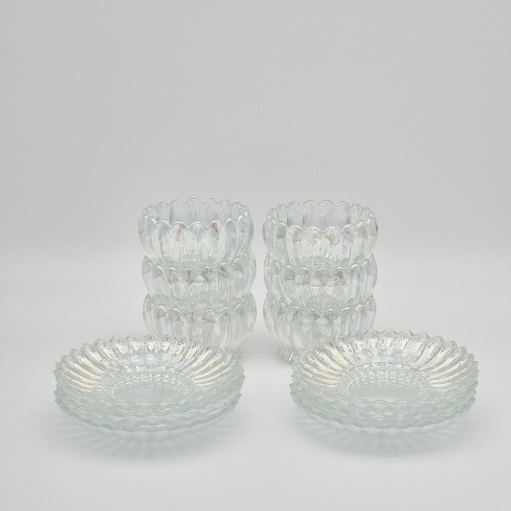 Lotus Bowl & Plate Set - 12 Pieces