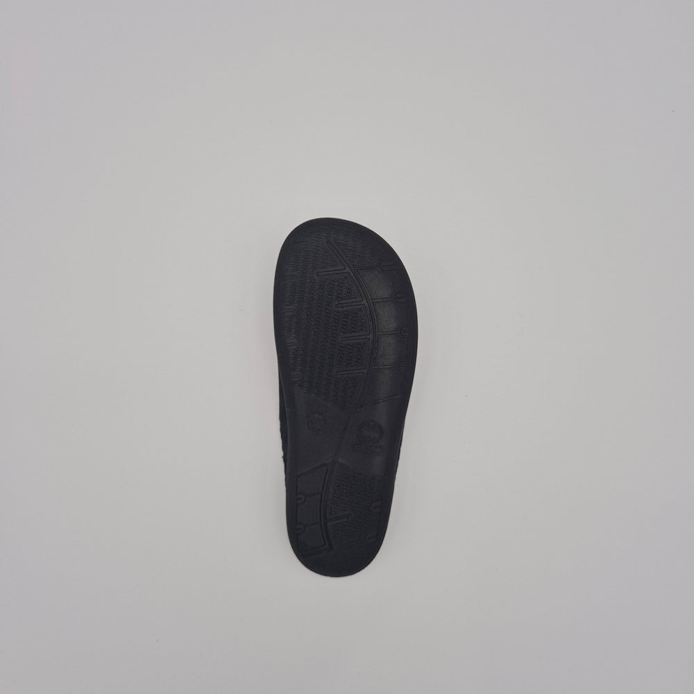 Gezer Check Slippers - Charcoal - sole view