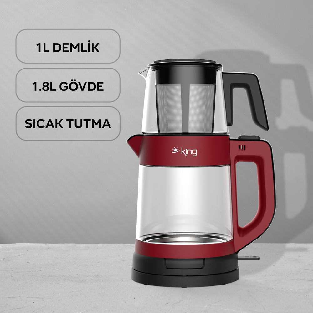 King TeaPro product image with capacity and keep-warm labels