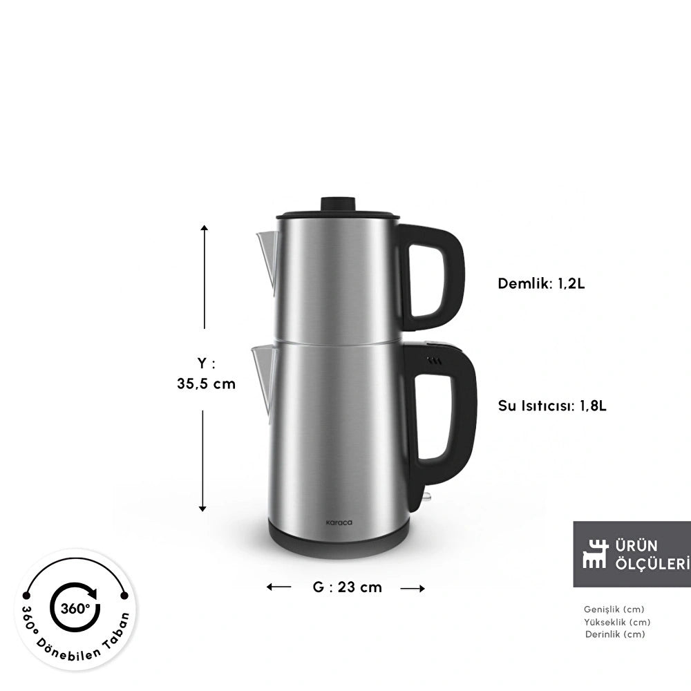 TeaBig XL capacity and measurement diagram