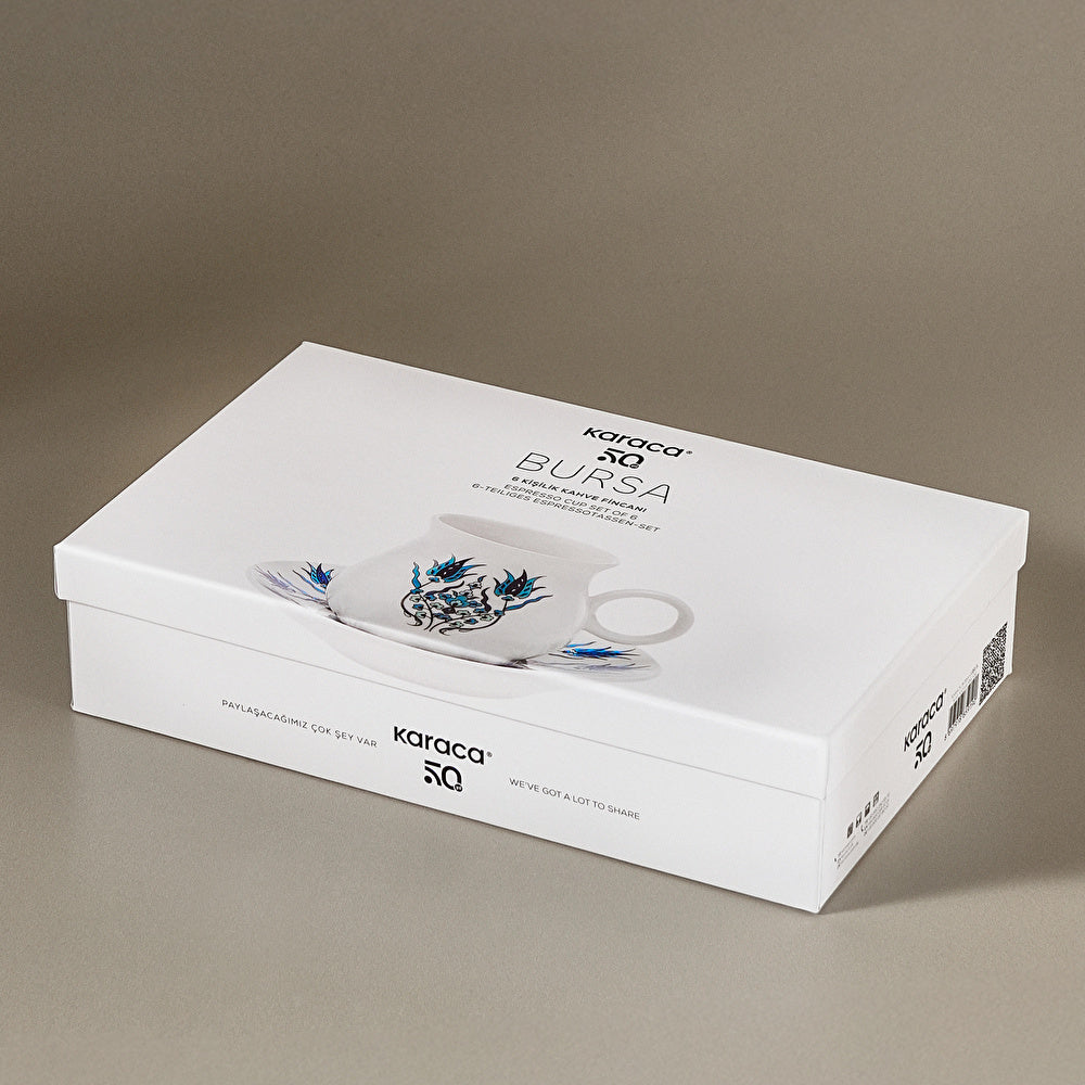 Closed Karaca Bursa coffee set box