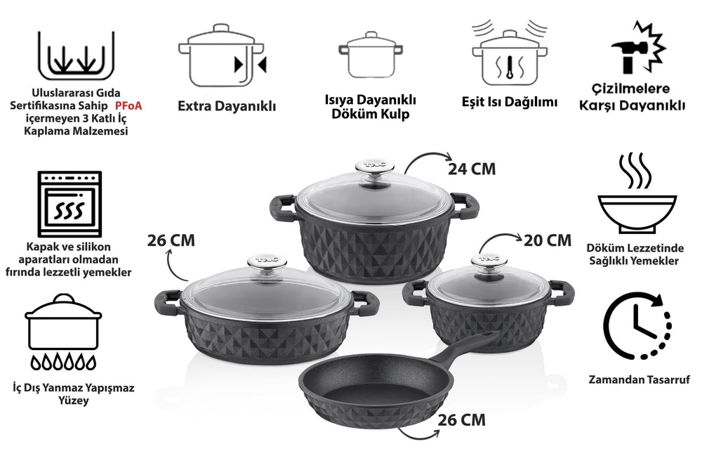 Taç Carabella Cookware Set