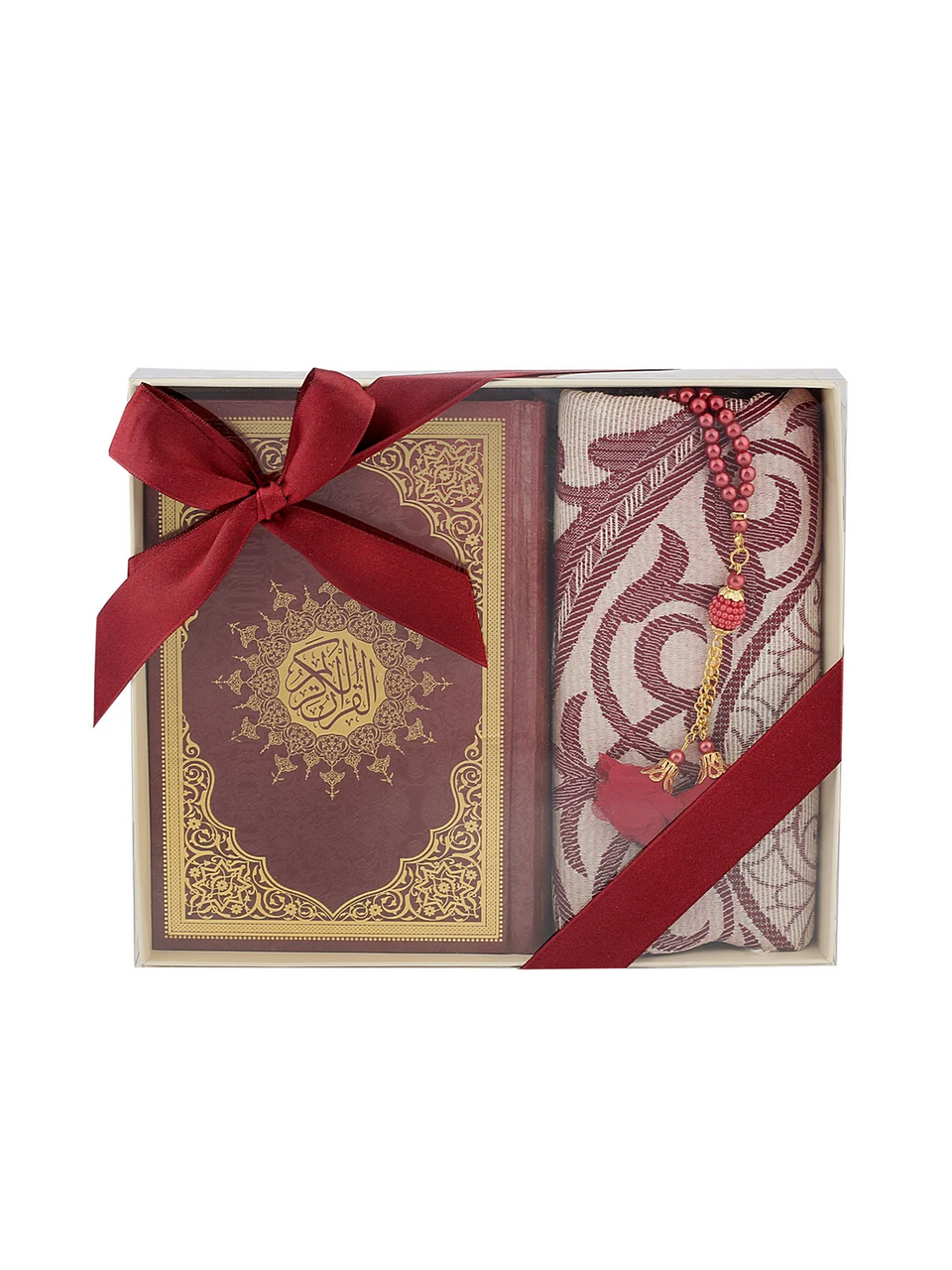 Ensar Azra Quran, Prayer Mat & Tasbeeh Gift Set - image 1