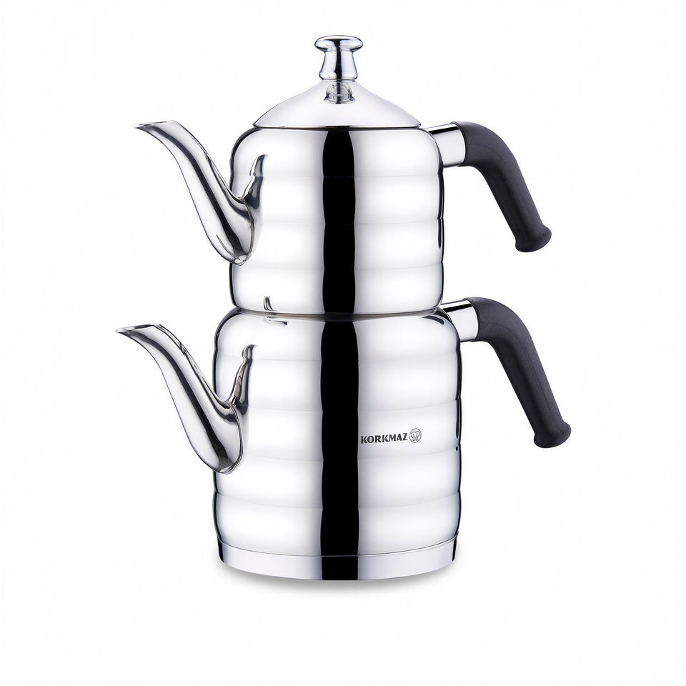 Korkmaz Mina Maxi Turkish Teapot Set - 1.1 L + 2 L - image 1