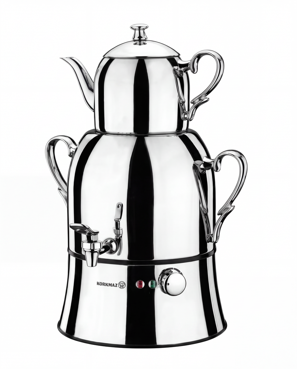 Korkmaz Nosta Mega Electric Samovar - 1.5 L + 4 L - image 1