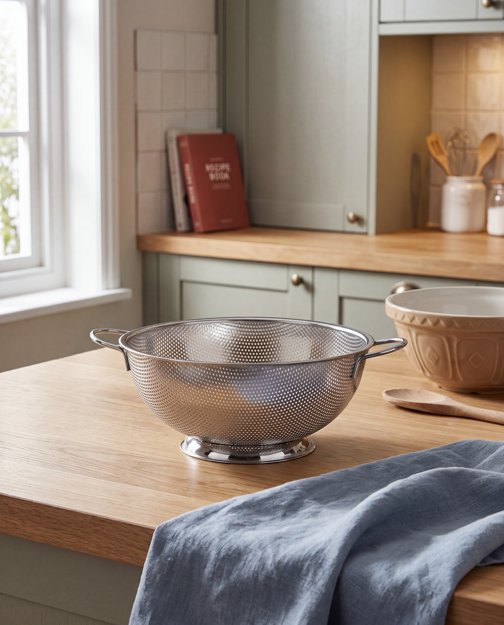 Korkmaz Mega Stainless Steel Colander - 28.5 cm - image 5