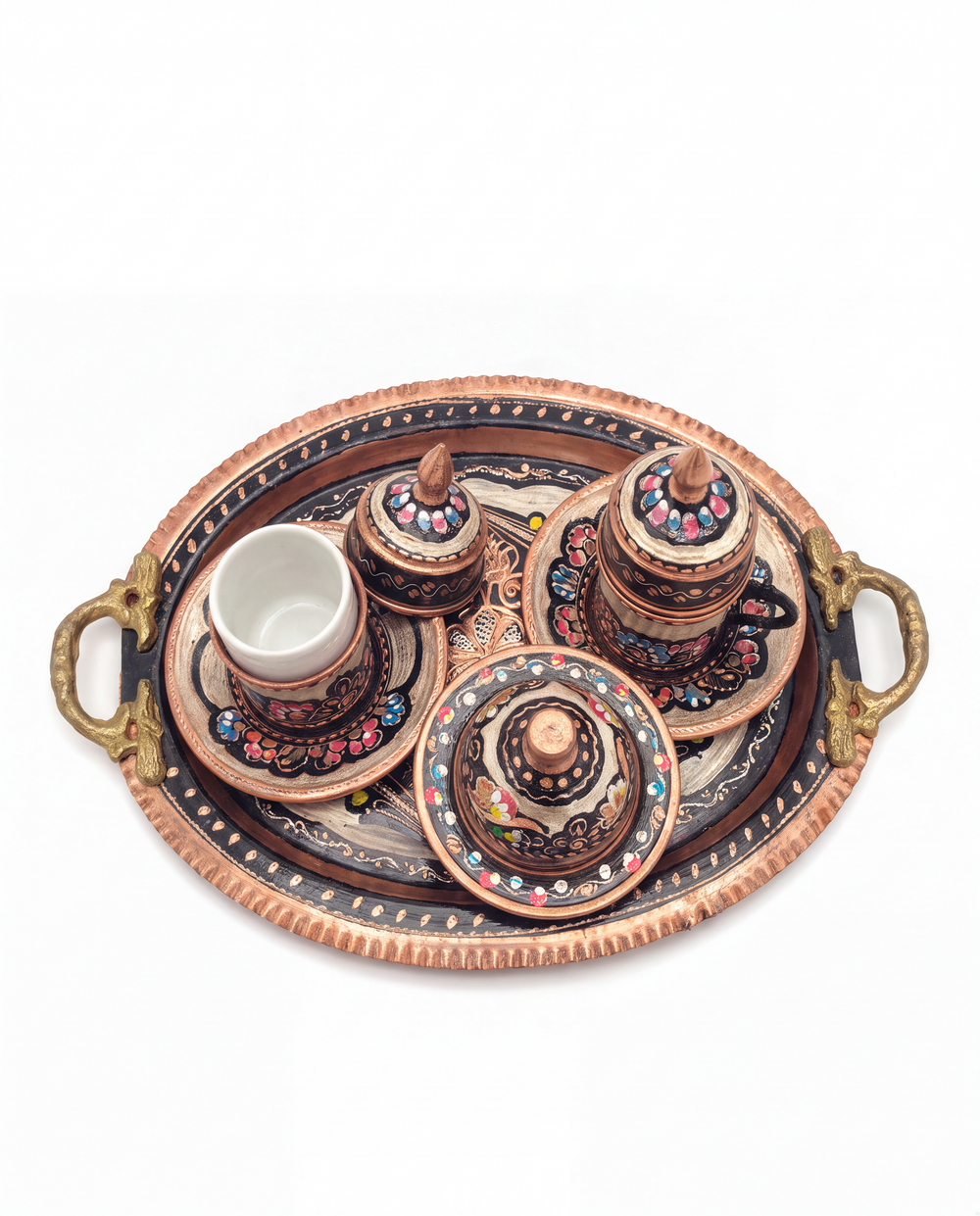 Copper Turkish Coffee Set for Two - image 5