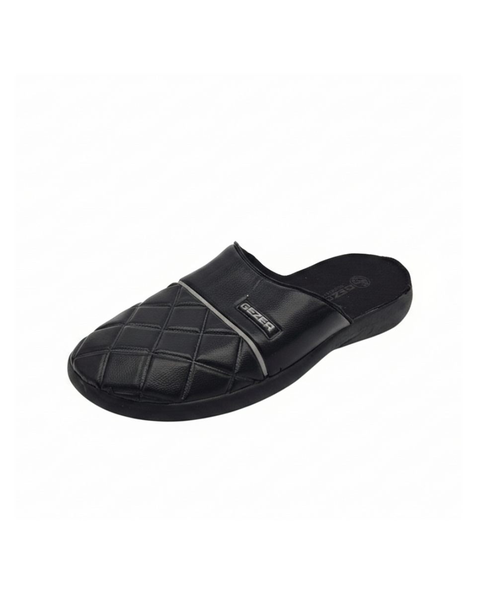 Gezer Diamond Detail Slippers - Black - image 1