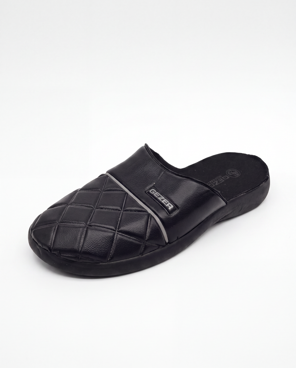 Gezer Diamond Detail Slippers - Black - image 5