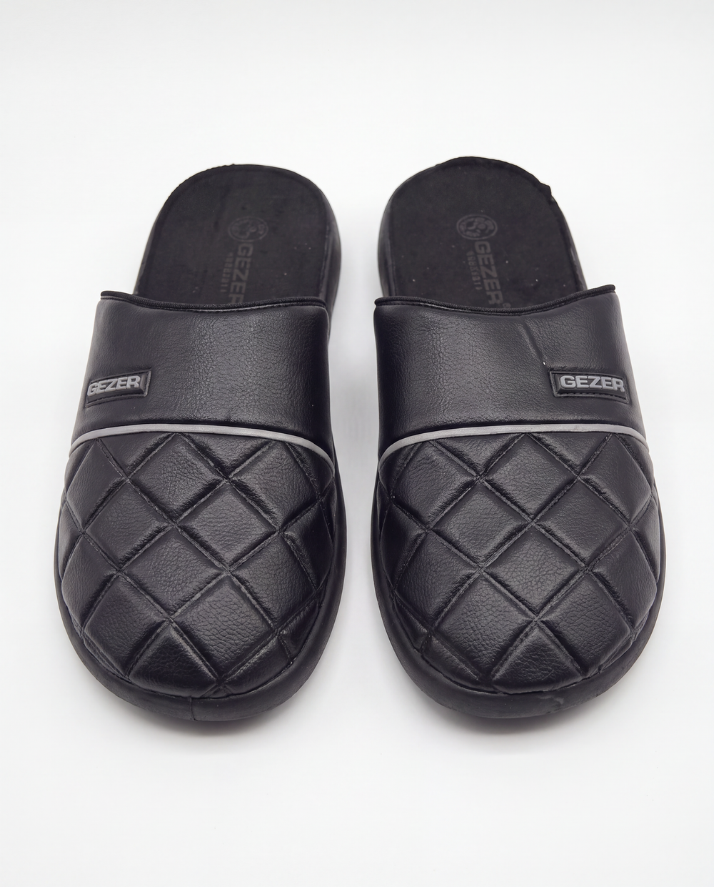 Gezer Diamond Detail Slippers - Black - image 7