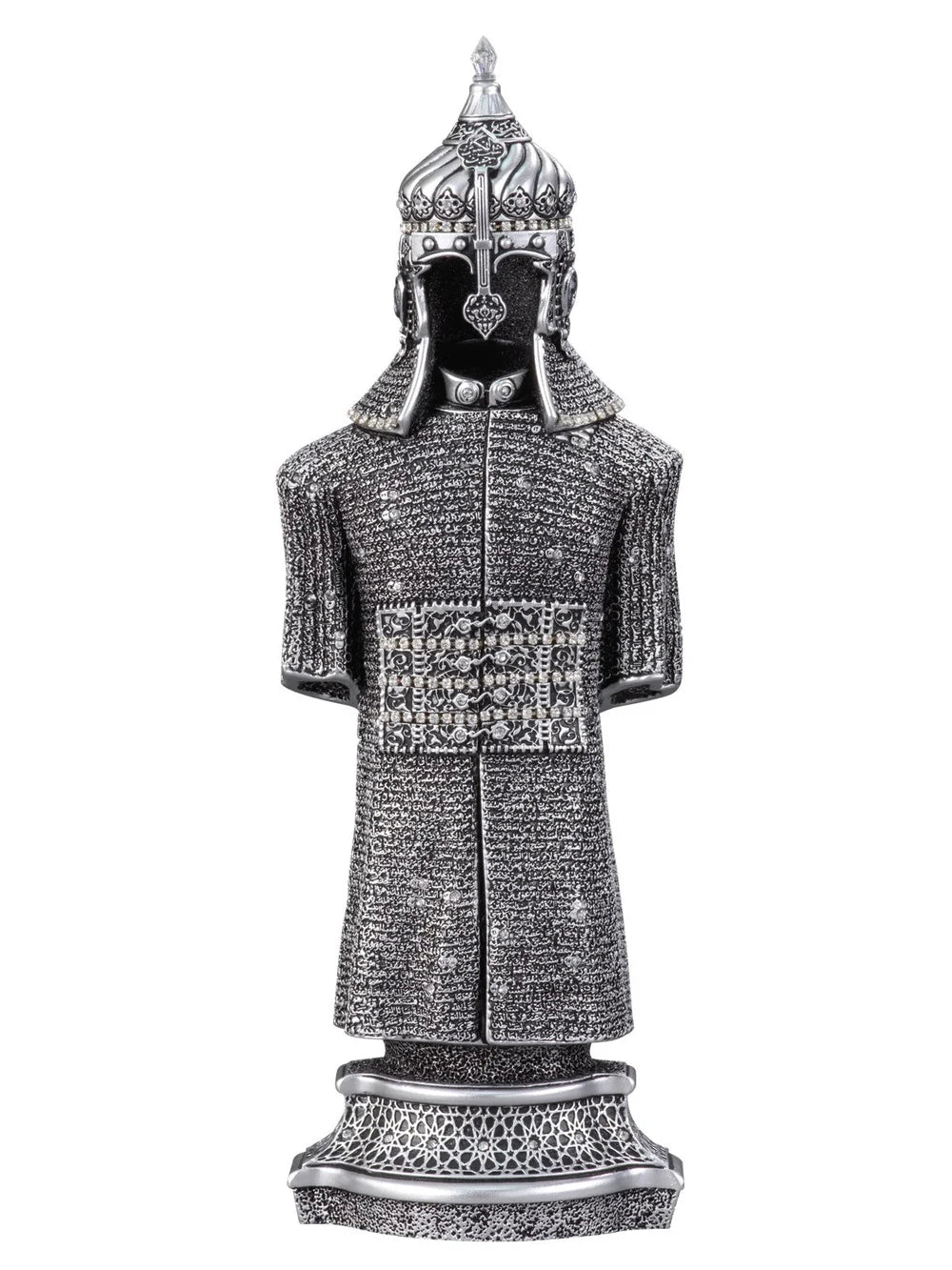 Silver-coloured Jawshan Kabir armour ornament